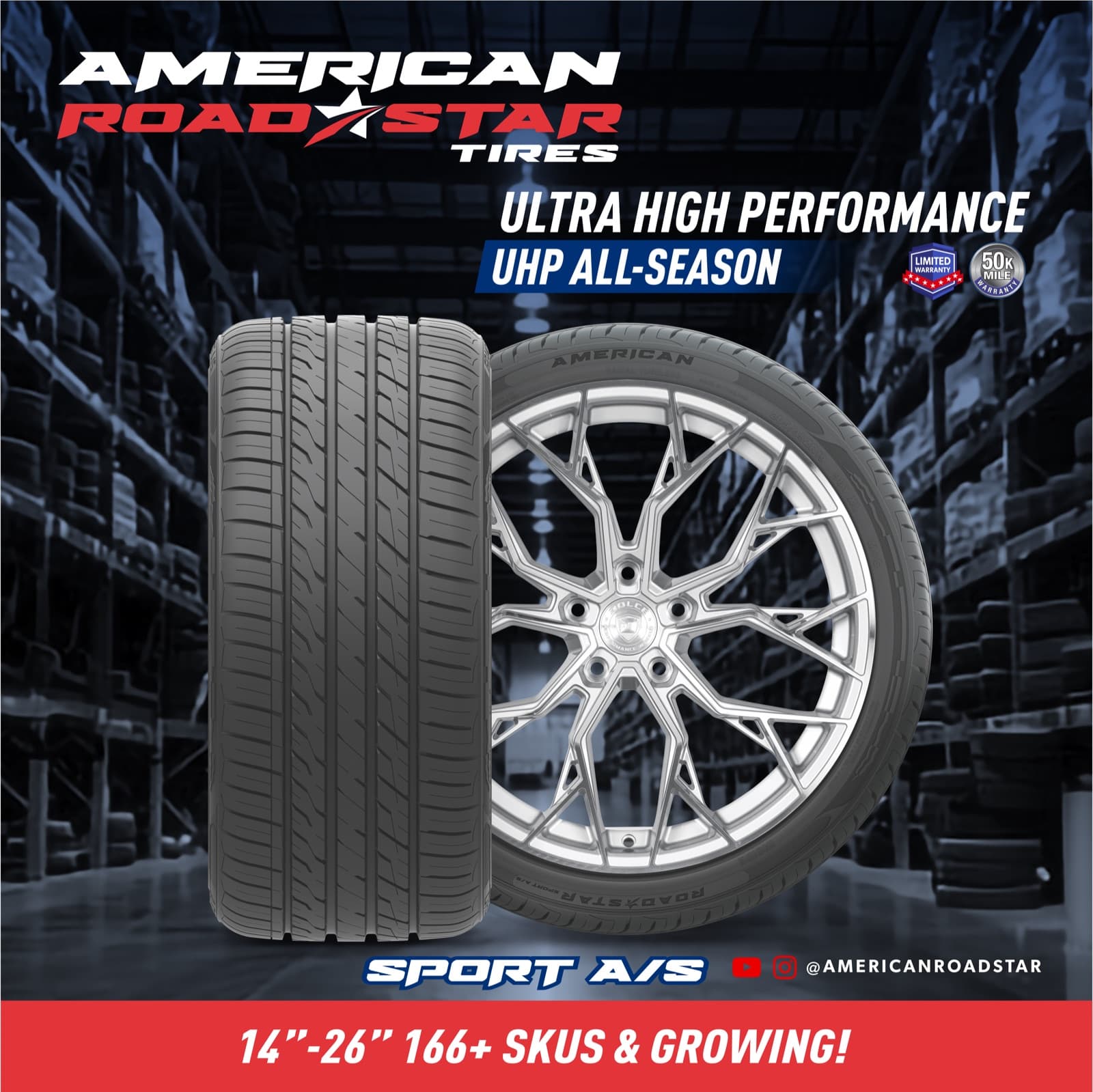 American Road Star Sport A/S ultra high-performance all-season tyre